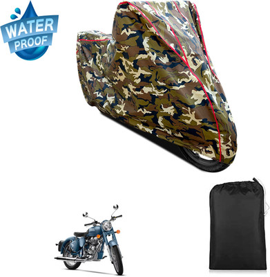 PAGORA Waterproof Two Wheeler Cover for Royal Enfield(Classic Squadron, Yellow)