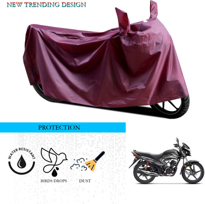 ANTHUB Waterproof Two Wheeler Cover for Honda(Dream Yuga, Maroon)
