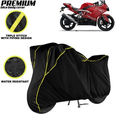 kerwa Waterproof Two Wheeler Cover for TVS(Apache RR 310, Black, Yellow)