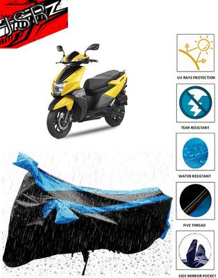 J S R Waterproof Two Wheeler Cover for TVS(Ntorq 125, Blue)