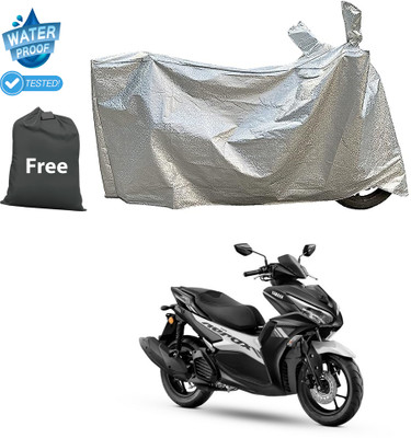 CODOKI Waterproof Two Wheeler Cover for Yamaha(Aerox 155 Maxi BS6, Silver)