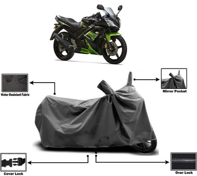 Amexride Two Wheeler Cover for Yamaha(R15S BS6, Grey)