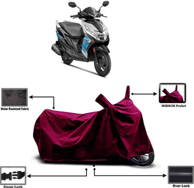 KEDIT Two Wheeler Cover for Universal For Bike(Dio, Maroon)