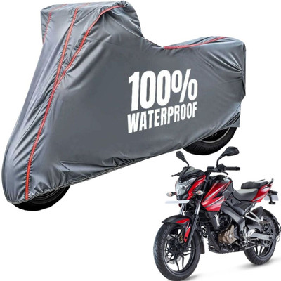Oto2eye Waterproof Two Wheeler Cover for Bajaj(Pulsar NS 200, Grey)