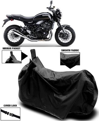 MMSSTAR Waterproof Two Wheeler Cover for Kawasaki(Z900RS, Black)