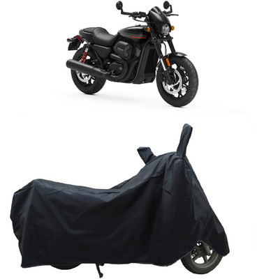 Coxtor Waterproof Two Wheeler Cover for Harley Davidson(Street Rod, Black)