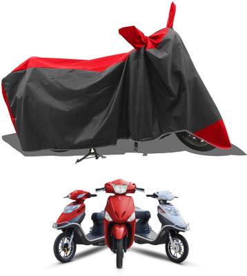 KEDIT Two Wheeler Cover for Hero(Red, Black)