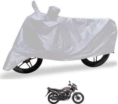 Auto Hub Waterproof Two Wheeler Cover for Honda(SP 125, Silver)
