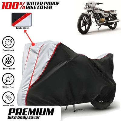 Mwiss Waterproof Two Wheeler Cover for TVS(Radeon, Black, Silver)