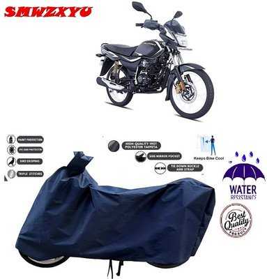 smwzxyu Waterproof Two Wheeler Cover for Bajaj(Platina 110, Blue)