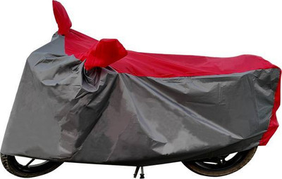 RAAMKM Two Wheeler Cover for Hero(HF Dawn, Grey, Red)