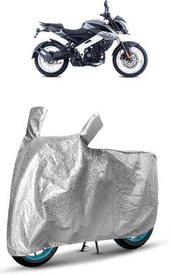 J S R Waterproof Two Wheeler Cover for Bajaj(Pulsar NS200, Silver)