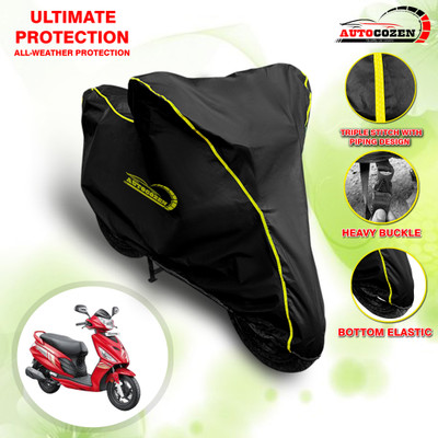 AUTOCOZEN Waterproof Two Wheeler Cover for Hero(Dare, Black)