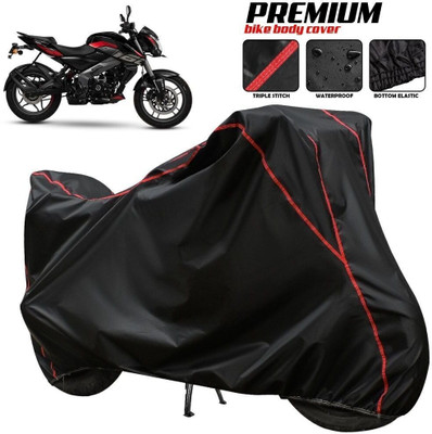 xodi Waterproof Two Wheeler Cover for Bajaj(Pulsar 160 NS DTS-i, Black, Red, Multicolor)