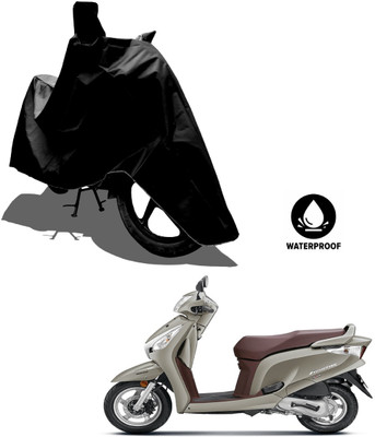 Amexride Waterproof Two Wheeler Cover for Honda(Aviator, Black)