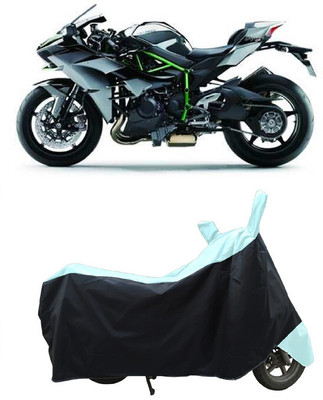 Coxtor Waterproof Two Wheeler Cover for Kawasaki(Ninja H2R, White)