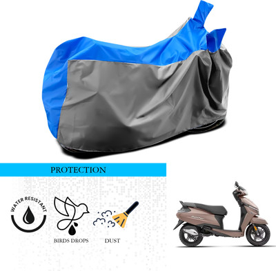 ANTHUB Waterproof Two Wheeler Cover for TVS(Jupiter, Grey, Blue)