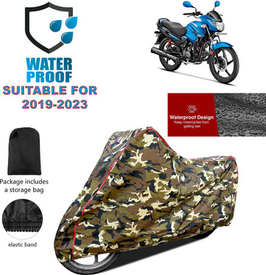 GOSHIV-car and bike accessories Waterproof Two Wheeler Cover for Hero(Glamour Programmed FI BS6, Yellow)