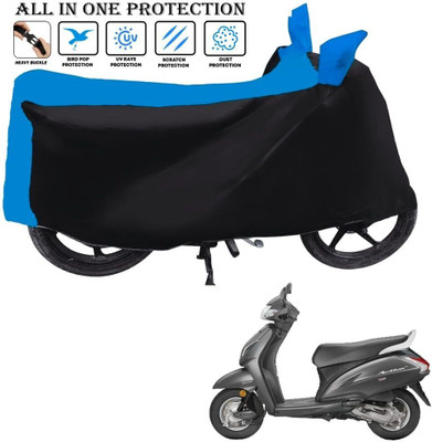 AUTOCAD Waterproof Two Wheeler Cover for Honda(Activa 5G, Black, Blue)