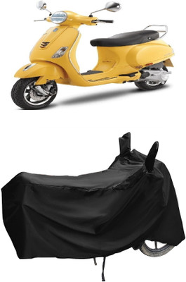 Autoprime Two Wheeler Cover for Vespa(Vespa VXL 125, Black)
