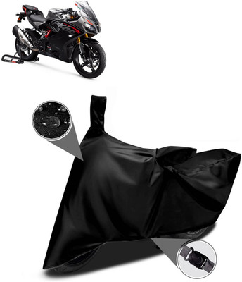 CODOKI Waterproof Two Wheeler Cover for TVS(Apache RR 310, Black)