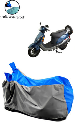 MMSSTAR Waterproof Two Wheeler Cover for Kinetic(Nova EX, Grey, Blue)