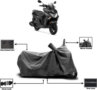 Amexride Two Wheeler Cover for Suzuki(Burgman Street 125, Grey)
