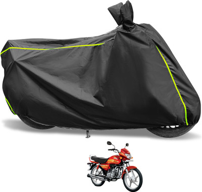 Euro Care Waterproof Two Wheeler Cover for Hero(CD deluxe, Black)