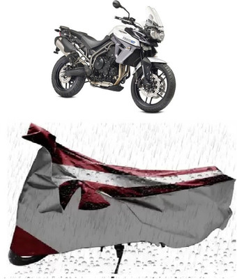 MISSION COLLECTION Waterproof Two Wheeler Cover for Triumph(Tiger 800 XR, Silver)