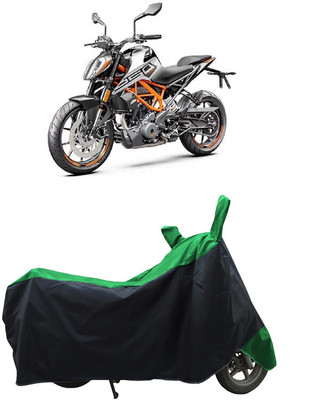 Coxtor Waterproof Two Wheeler Cover for KTM(250 Duke BS6, Green)