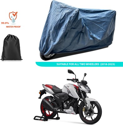 CODOKI Waterproof Two Wheeler Cover for TVS(Apache RTR 160, Blue)