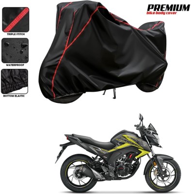 MADAFIYA Waterproof Two Wheeler Cover for Honda(CB Hornet 160, Black, Red)