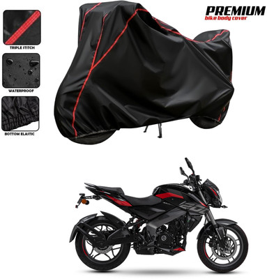 PAGORA Waterproof Two Wheeler Cover for Bajaj(Pulsar NS200, Black)