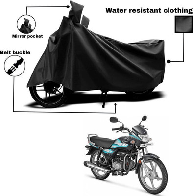 TENNYCER Waterproof Two Wheeler Cover for Hero(HF Deluxe, Black)