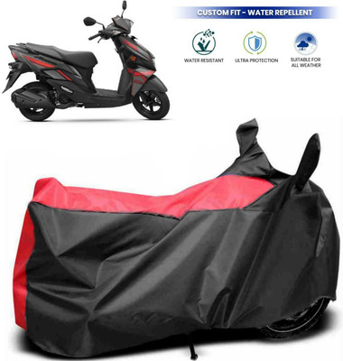 Mdstar Waterproof Two Wheeler Cover for Suzuki(Avenis 125, Red, Black)