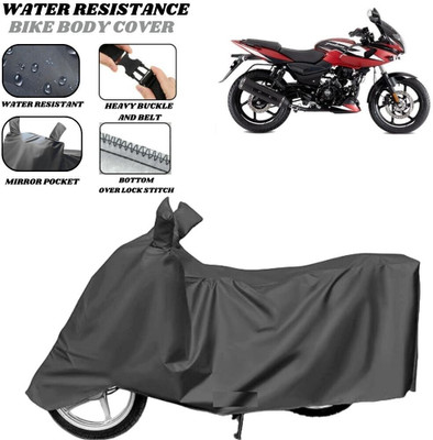 SRP PRODUCT Waterproof Two Wheeler Cover for Bajaj(Pulsar 220F, Grey)