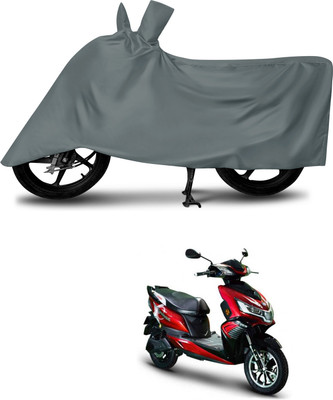 DeepShakshi AUTOMOTIVE Waterproof Two Wheeler Cover for Okinawa(i-Praise, Grey)