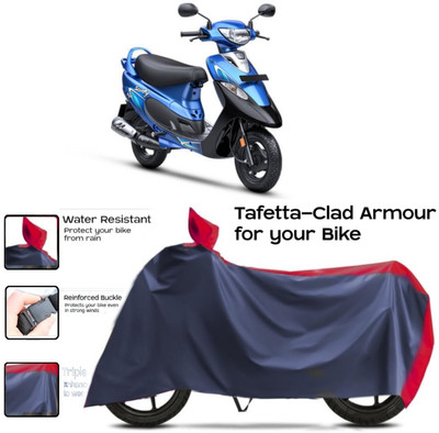 WMIZEXA Two Wheeler Cover for Universal For Bike(Scooty Pep+, Red, Blue)