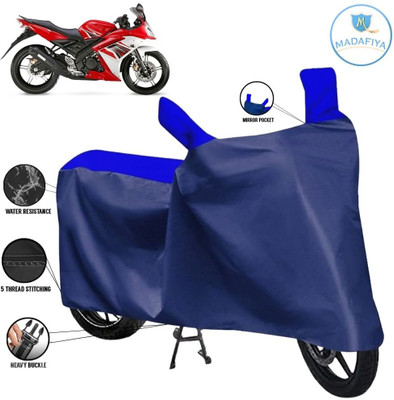 MADAFIYA Waterproof Two Wheeler Cover for Yamaha(R15S BS6, Blue, Multicolor)