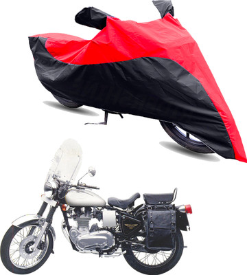 Motodreka Two Wheeler Cover for Royal Enfield(Machismo 500, Red, Black)