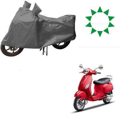 DeepShakshi AUTOMOTIVE Waterproof Two Wheeler Cover for Piaggio(Vespa VXL, Grey)