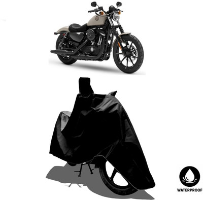 Amexride Waterproof Two Wheeler Cover for Harley Davidson(Iron 883, Black)