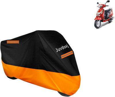 Juvdoxj Waterproof Two Wheeler Cover for Mahindra(Duro DZ, Orange)