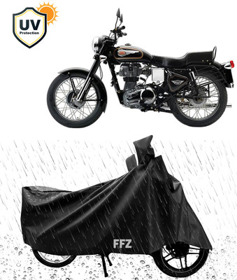 MOVIQUE Waterproof Two Wheeler Cover for Royal Enfield(Bullet 350, Black)