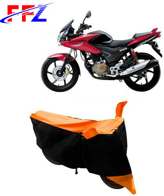 FFZ Waterproof Two Wheeler Cover for Honda(Stunner CBF, Black, Orange)
