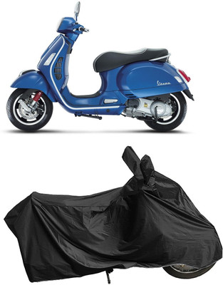 DIGGU Two Wheeler Cover for Vespa(GTS 300 BS6, Black)