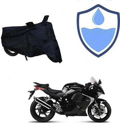 DeepShakshi AUTOMOTIVE Waterproof Two Wheeler Cover for Hyosung(GT250R, Black)