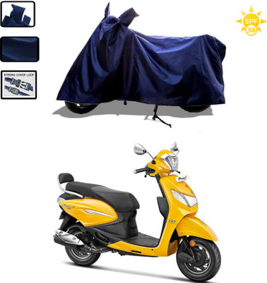 WMIZEXA Waterproof Two Wheeler Cover for Universal For Bike(Pleasure+ 110, Blue)