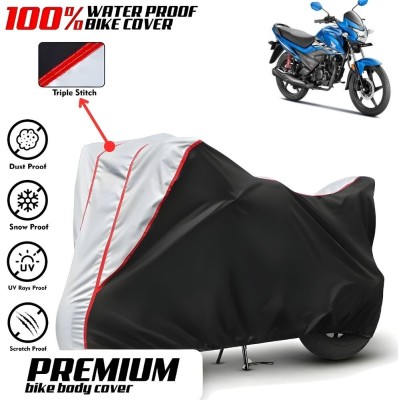 Mwiss Waterproof Two Wheeler Cover for Honda(Livo, Black, Silver)