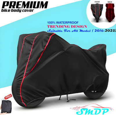 SMDP Waterproof Two Wheeler Cover for Hero(Maestro Edge, Black, Red)